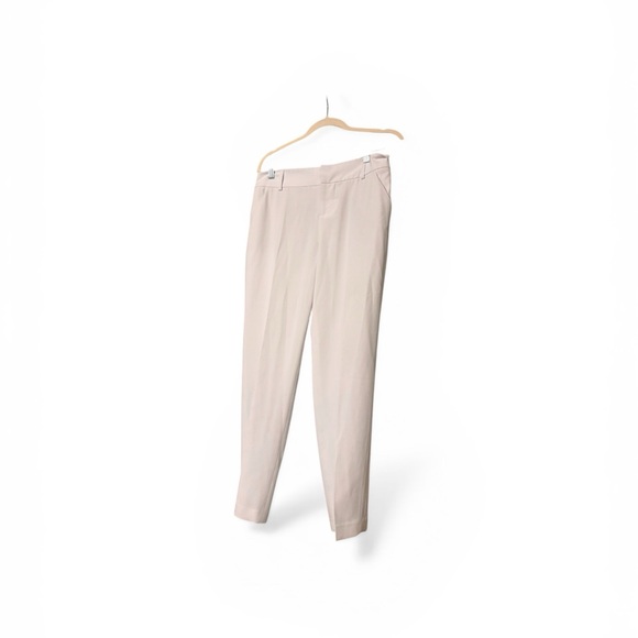 Alice + Olivia women’s slim tailored White ankle pants tailored cropped stretch - Picture 4 of 10